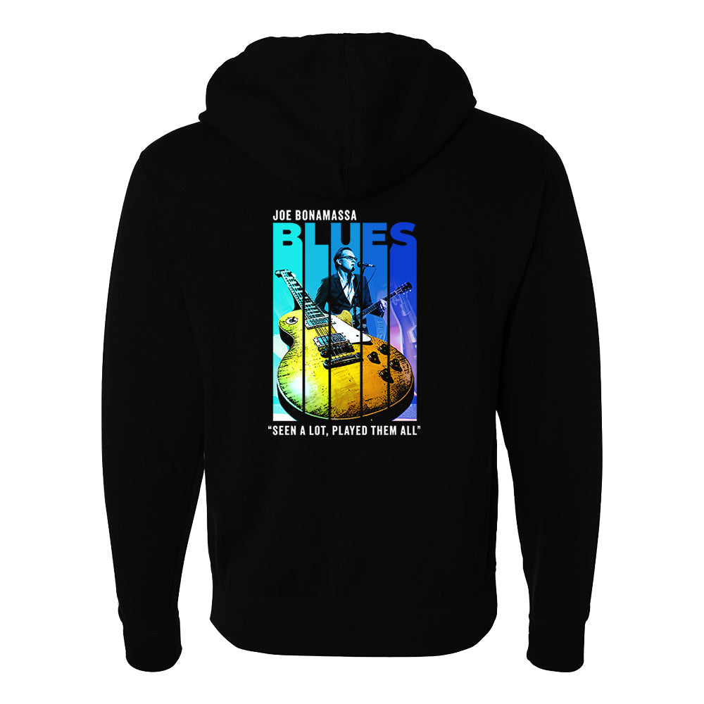 Shades Of Blues Zip-Up Hoodie (Unisex)