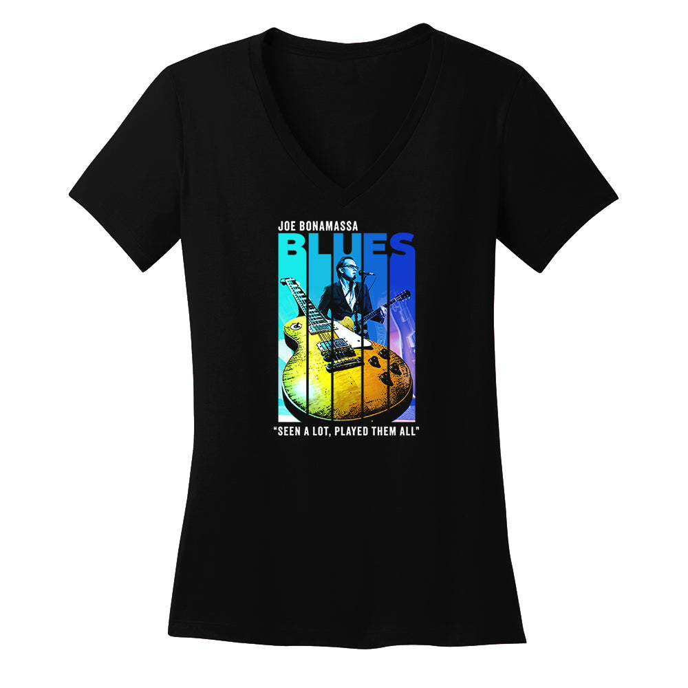 Shades Of Blues V-Neck (Women)