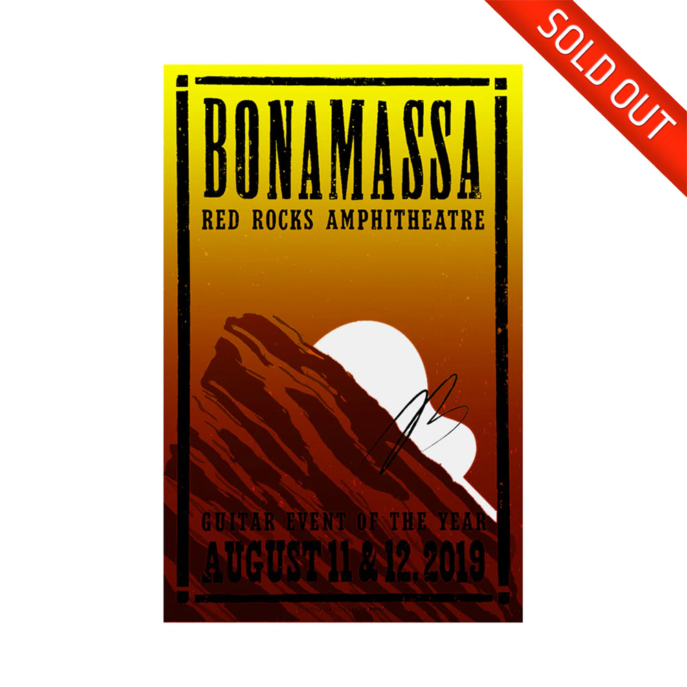 Red Rocks Performance (2019) Hatch Print - Hand-Signed