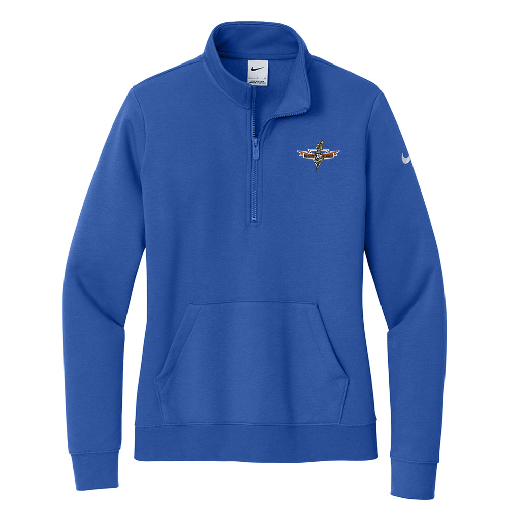 Blues Thunderbolt Nike Club Fleece Sleeve Swoosh 1/2 Zip-Up