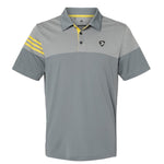JB Pick Adidas Heathered 3-Stripes Colorblocked Polo (Men)