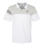JB Pick Adidas Heathered 3-Stripes Colorblocked Polo (Men)
