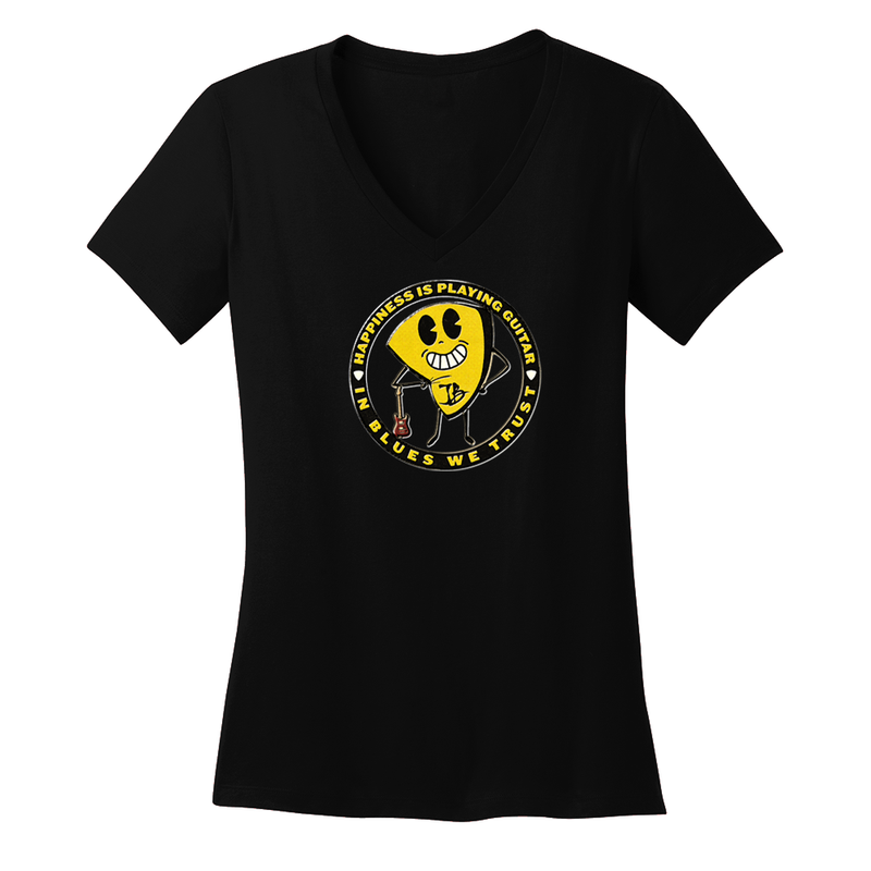 Happiness is Playing Guitar V-Neck (Women)
