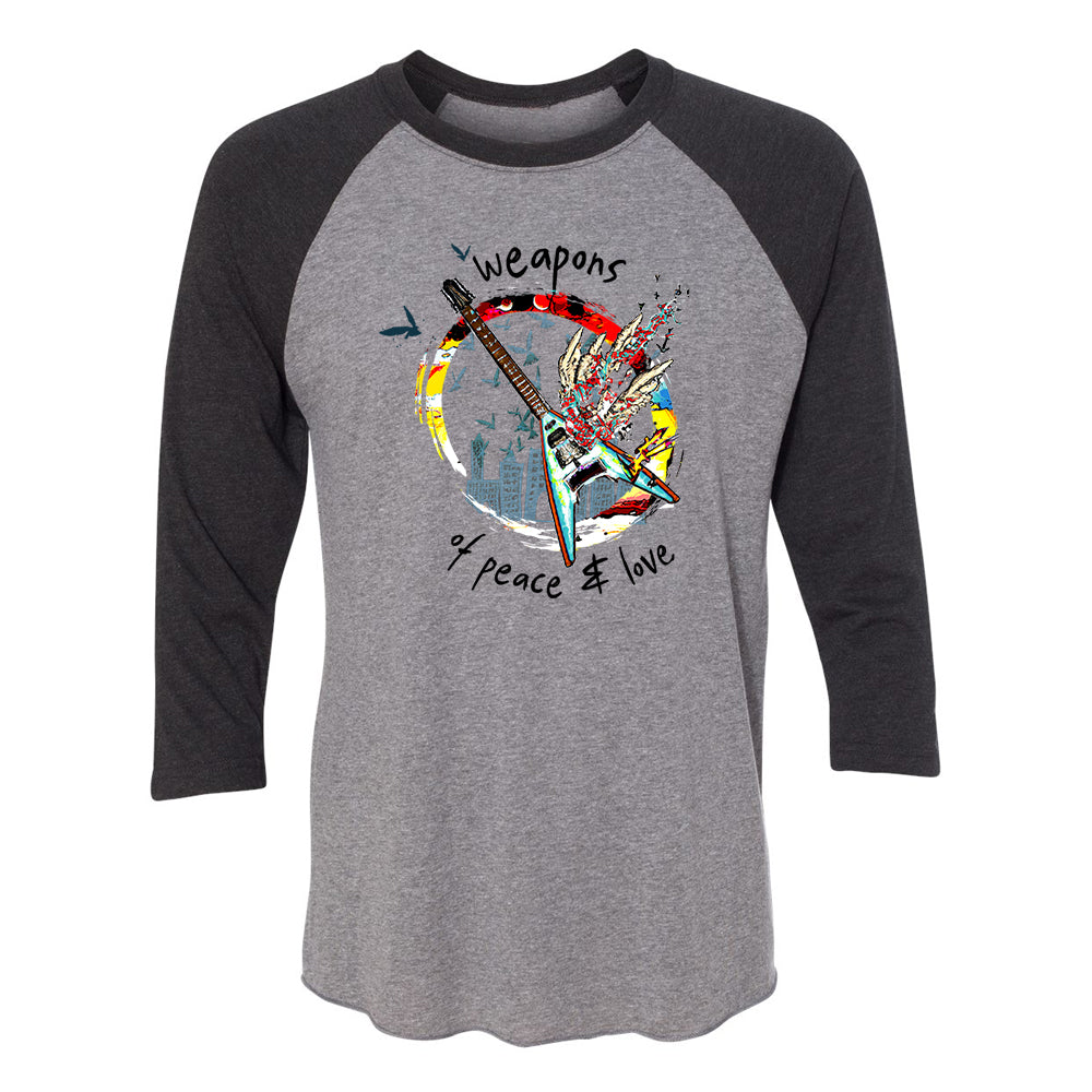 Weapons of Love and Peace 3/4 Sleeve T-Shirt (Unisex)