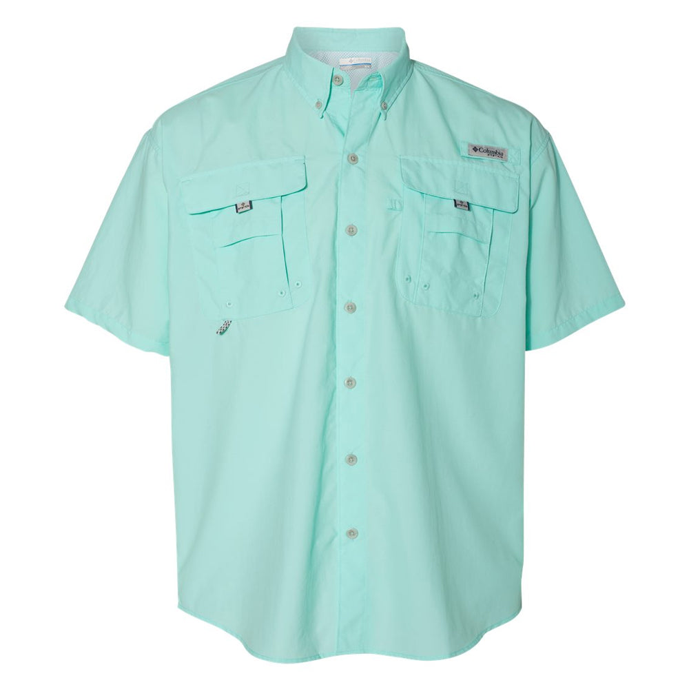 old 00s Columbia PFG Shirt Khaki コロンビア ナイロンシャツ