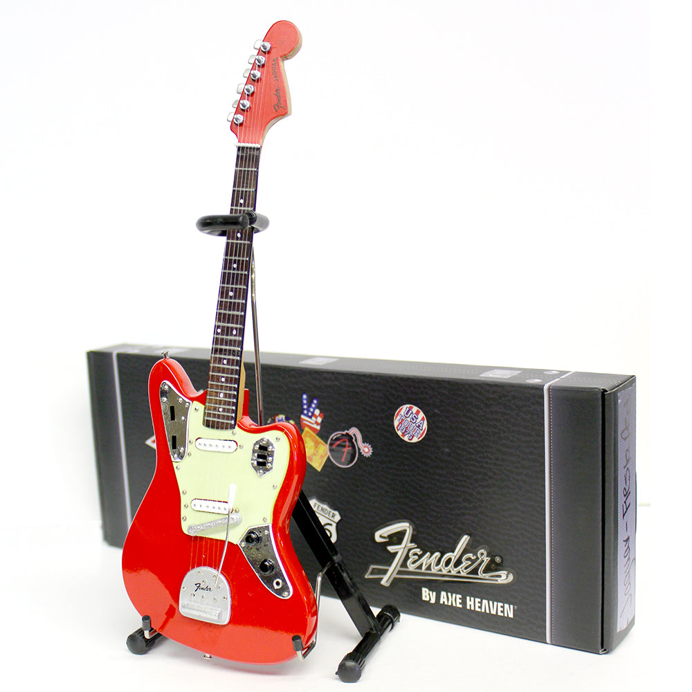 Joe Bonamassa 1962 Fender Jaguar in Fiesta Red Mini Guitar Replica  Collectible
