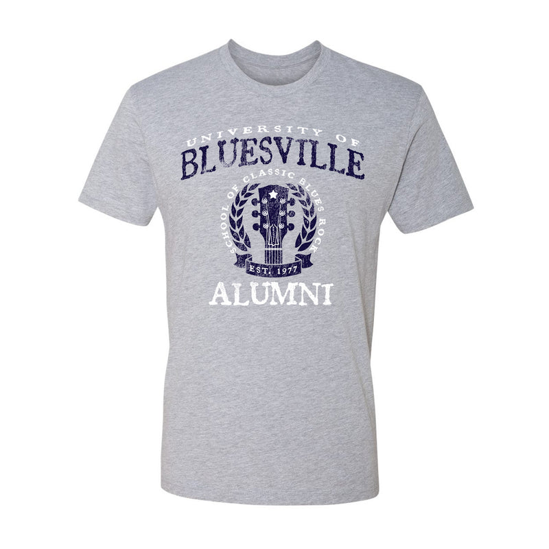 Bluesville University Alumni T-Shirt (Unisex) - Heather Grey
