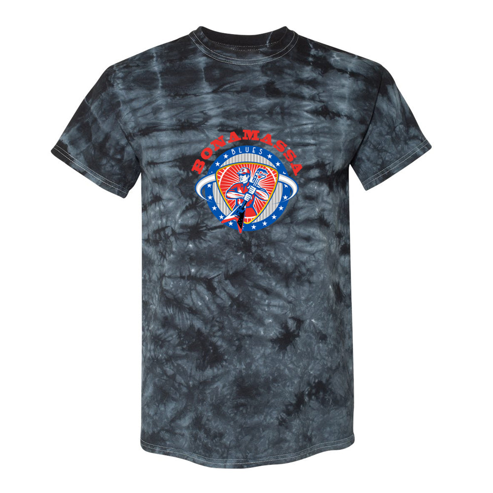 Blues Supplier Crystal Tie Dye T-Shirt (Unisex) - Black Crystal