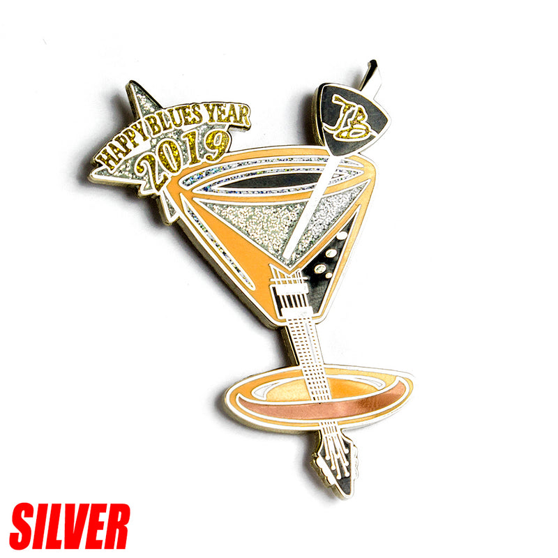 2019 "Happy Blues Year" Pin - Silver