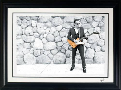 #24 "Blues on the Rocks" JOE BONAMASSA Collectible Litho (FRAMED - USA ONLY)