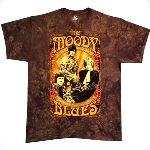 Moody Blues - Vintage Poster Tie-Dye T-Shirt (Men)
