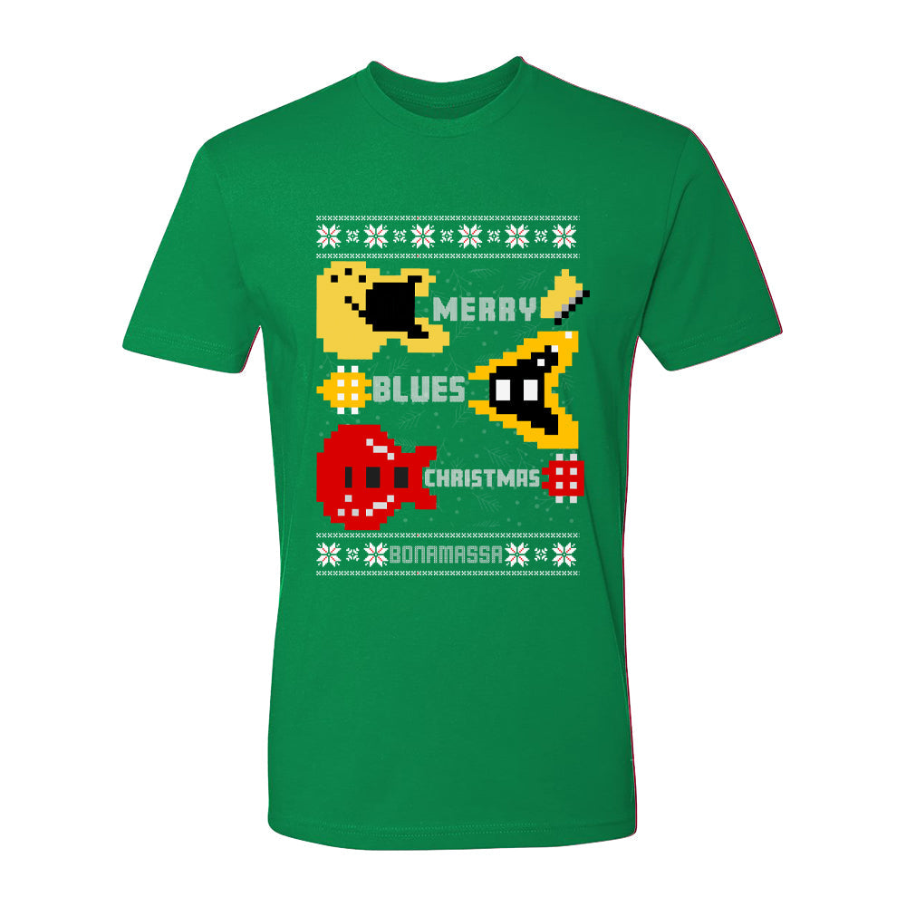 Merry Blues Christmas T-Shirt (Unisex)