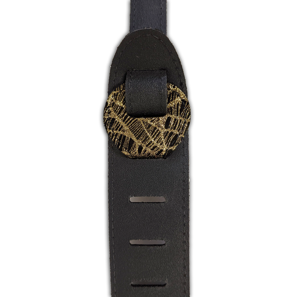 Gold Weave & Black Leather - Joanne Shaw Taylor Signature Guitar Strap