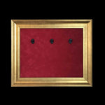 22” x 18” Mini Guitar Display Frame - Red Suede - Warm Gold Leafing