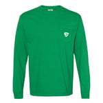 Blues Travels Comfort Colors Long Sleeve Pocket T-Shirt (Unisex)