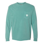 Blues Travels Comfort Colors Long Sleeve Pocket T-Shirt (Unisex)