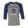 Bluesville University Alumni 3/4 Sleeve T-Shirt (Unisex)
