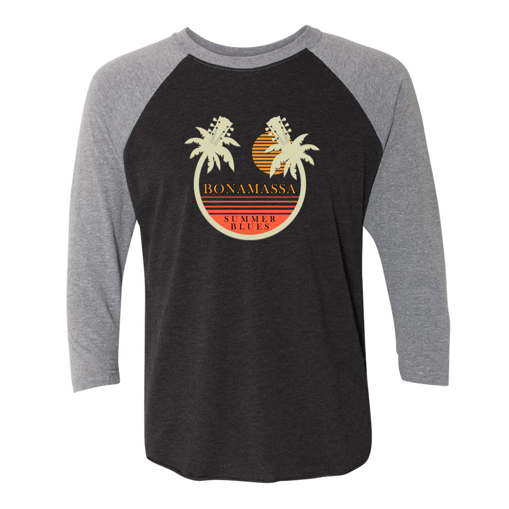Bonamassa Summer Palms 3/4 Sleeve T-Shirt (Unisex)