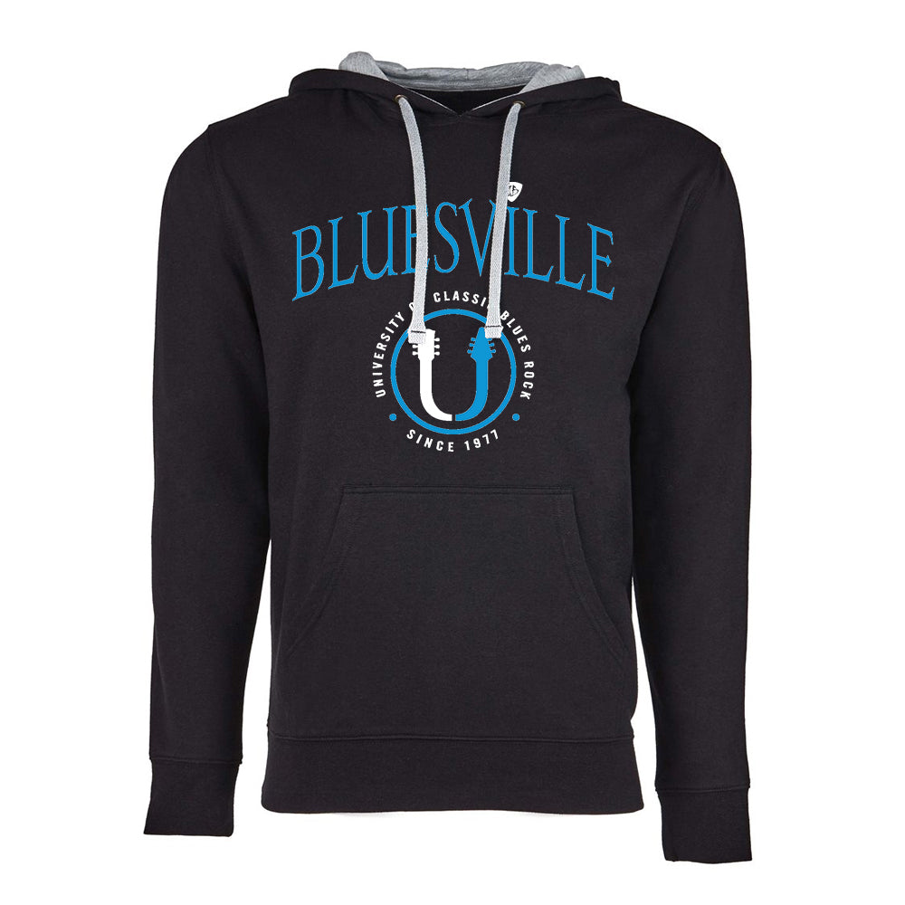Bluesville "U" Headstock Logo Hooded Pullover (Unisex)