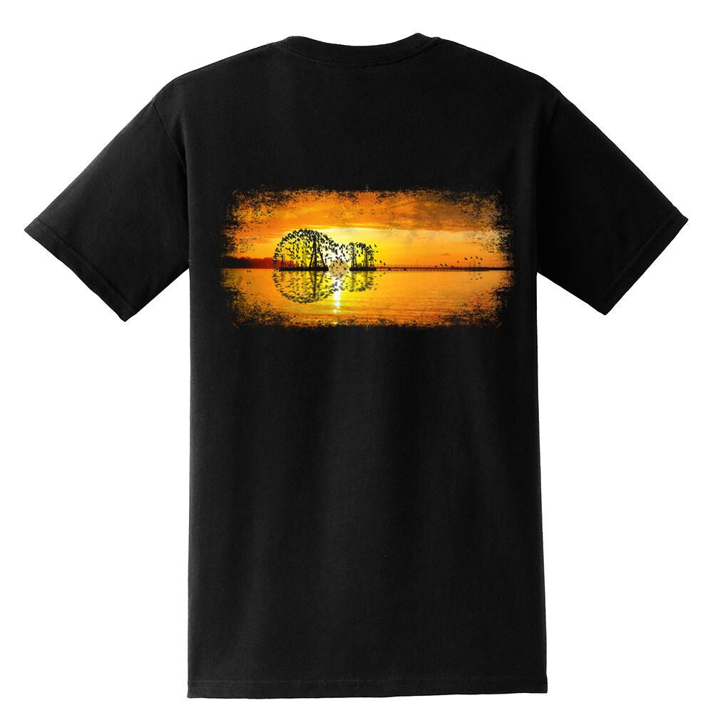 Tribut - Yellow Acoustic Sunset Pocket T-Shirt (Unisex)