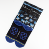 Electric Guitars Crew Socks by Merge4 - Blue