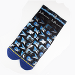 Electric Guitars Crew Socks by Merge4 - Blue