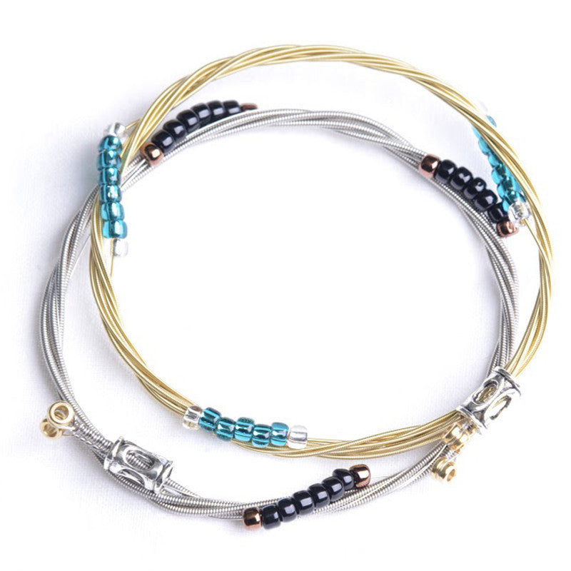 Guitar String Bracelet (women) Gold String