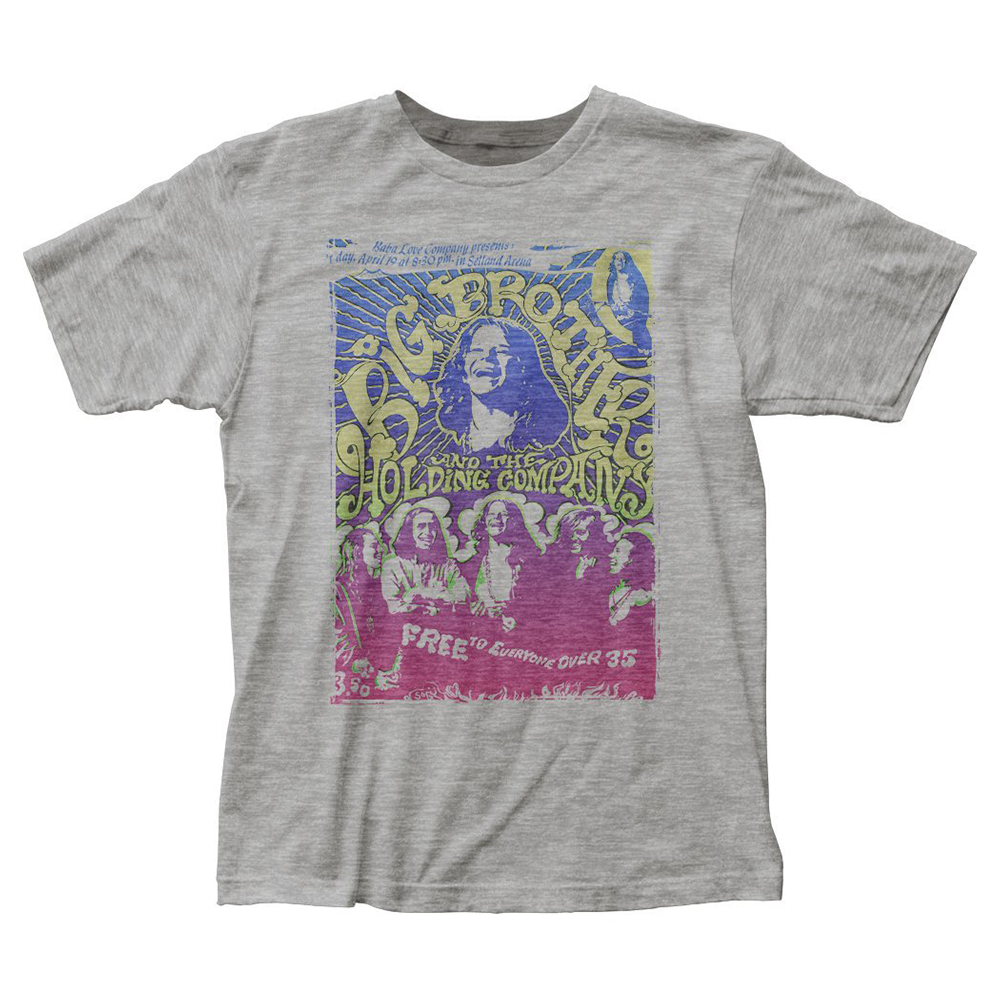 Big Brother & the Holding Co. - Vintage Handbill T-Shirt (Men 