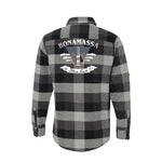 Blues Rock Guitar Logo Flannel Long Sleeve (Men)