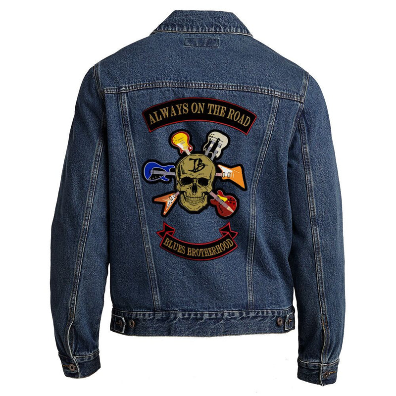 Blues Brotherhood Back Patch - Port Authority Denim Jacket (Men)