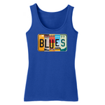 Blues License Plate Tank (Women)