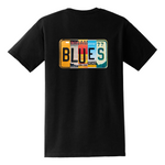 Blues License Plate Pocket T-Shirt (Unisex)