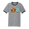 Blues License Plate Contrast T-Shirt (Men)