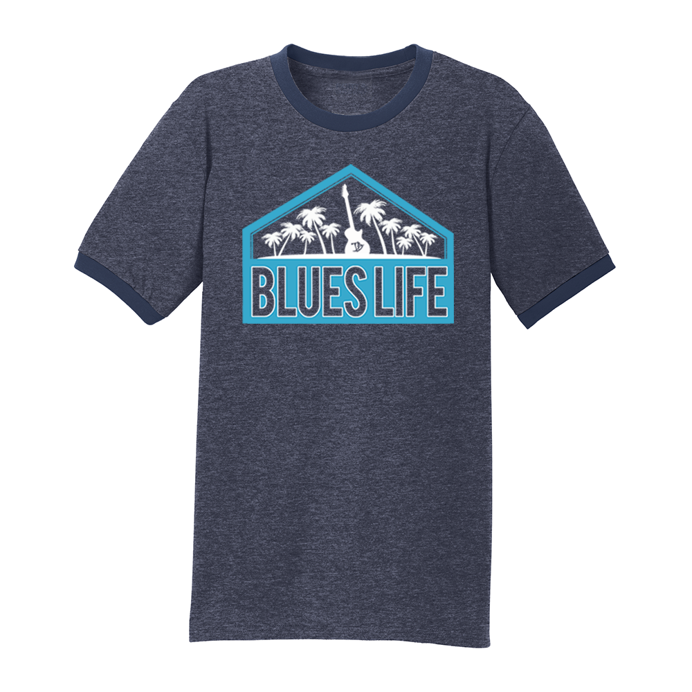 Blues Life Shield Contrast T-Shirt (Men)