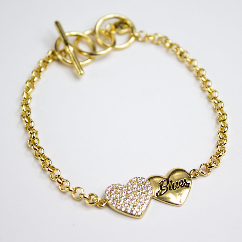 Blues Heart Bracelet