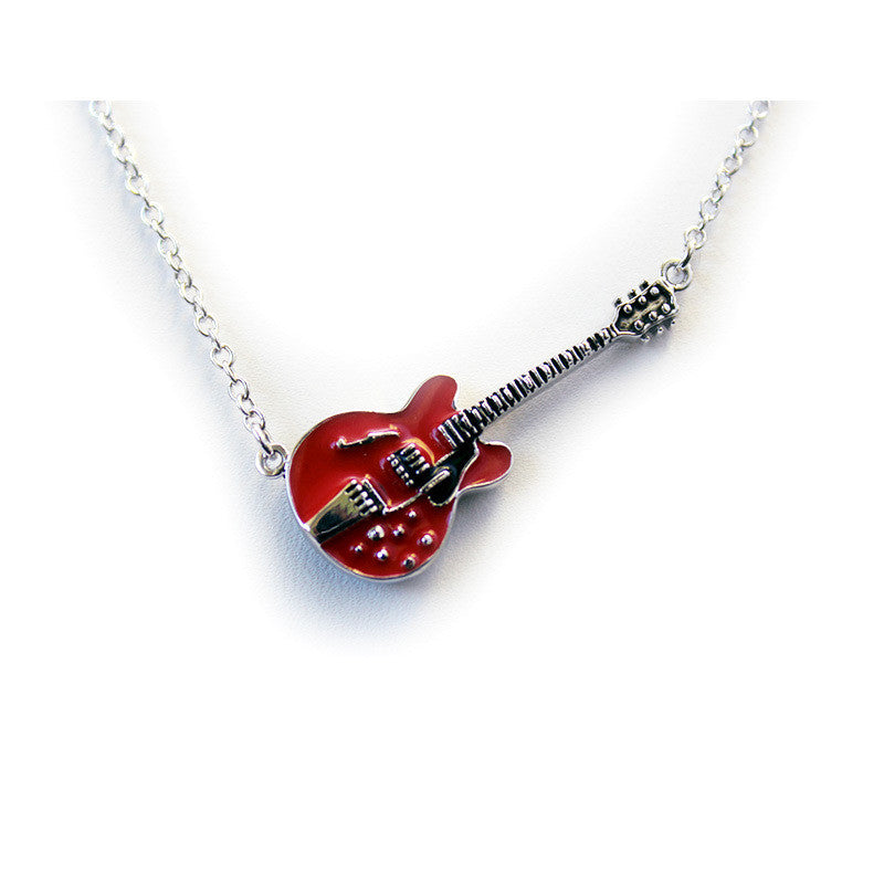 Bona-Fide Red ES Guitar Necklace