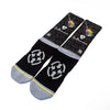Electric Blues Guitars Crew Socks by Merge4
