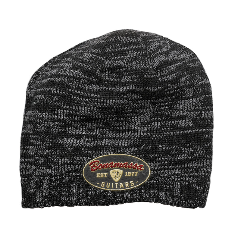 The Stamp Space Dyed Beanie - Black/Charcoal