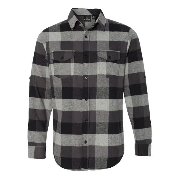 Blues Rock Guitar Logo Flannel Long Sleeve (Men)