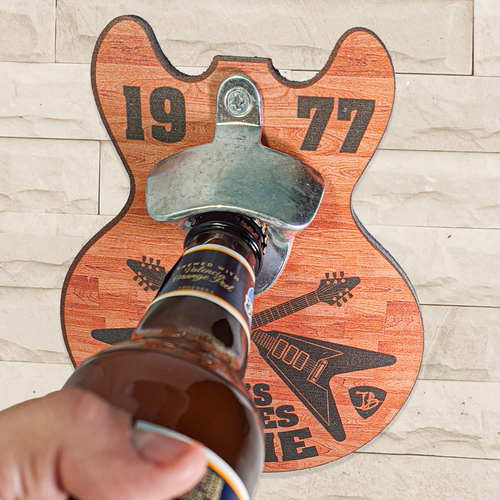 Wall Mounted Guitar Bottle Opener