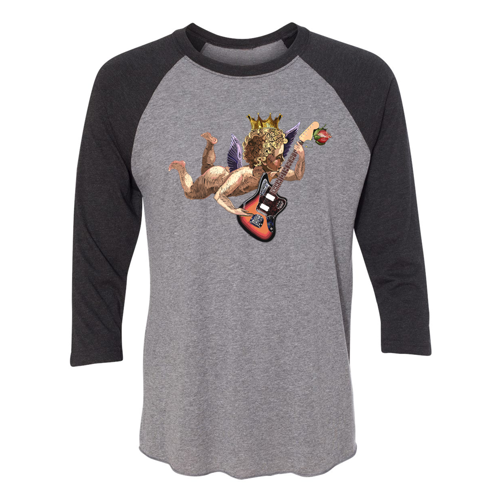 Guitar Cupid 3/4 Sleeve T-Shirt (Unisex)
