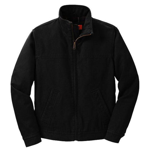 Live to Ride Back Patch - Corner Stone Washed Duck Cloth Flannel Lined Jacket (Men)