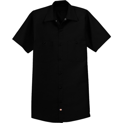 Live to Ride Back Patch - Dickies Short Sleeve Work Shirt (Men)