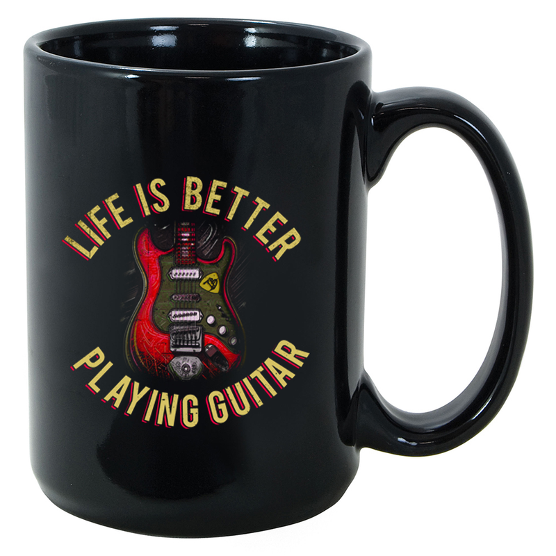 Life is Better Playing Guitar Mug