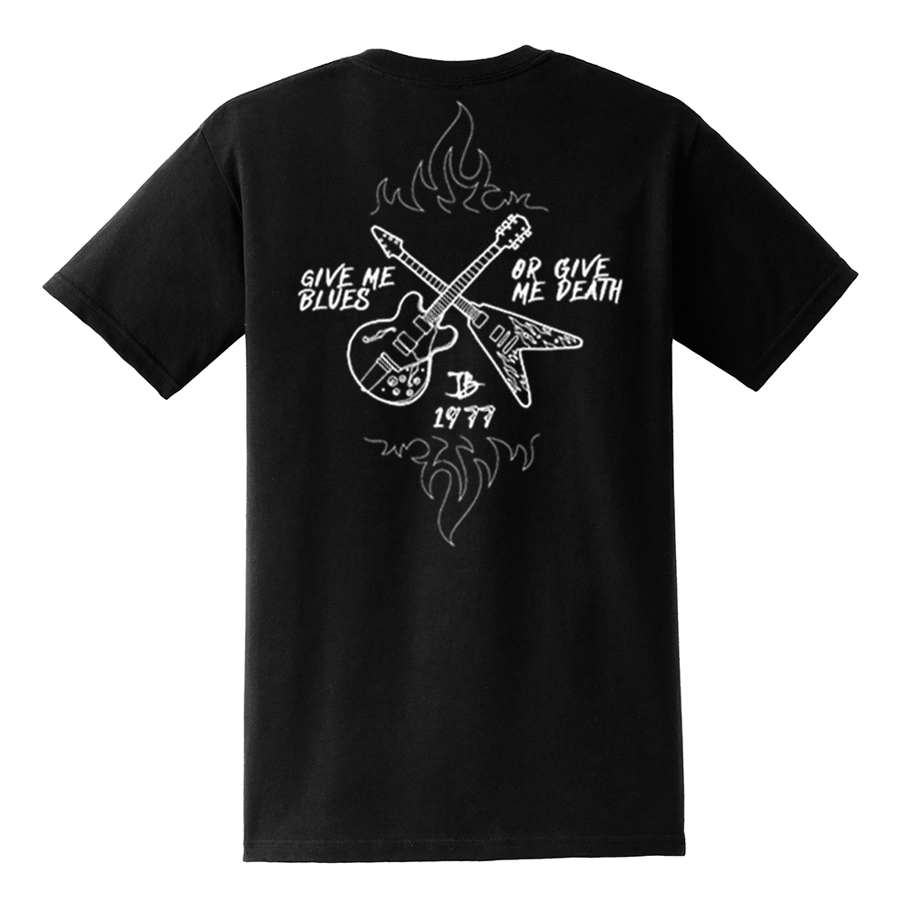 Give Me Blues Or Give Me Death Crossroads Pocket T-Shirt (Unisex) - Black