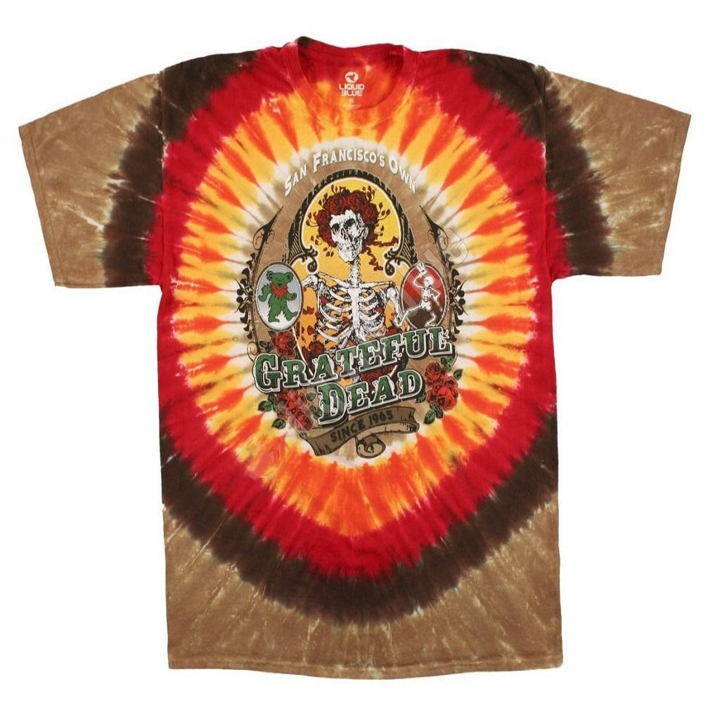 Grateful Dead - Bay Area Beloved Tie Dye T-Shirt (Men)