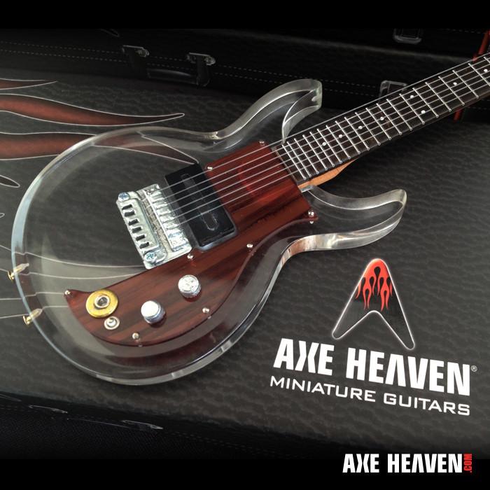 Axe Heaven Dave Grohl’s Dan Armstrong See-Through Acrylic Miniature Guitar Replica Collectible