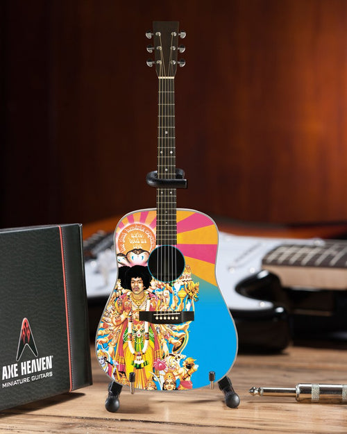 Axe Heaven Jimi Hendrix AXIS Bold As Love Mini Acoustic Guitar Collectible