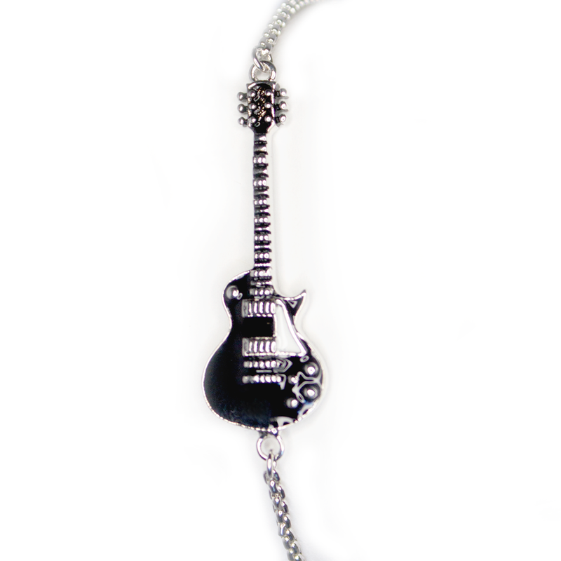 Bona-Fide Black Guitar Bolo Bracelet