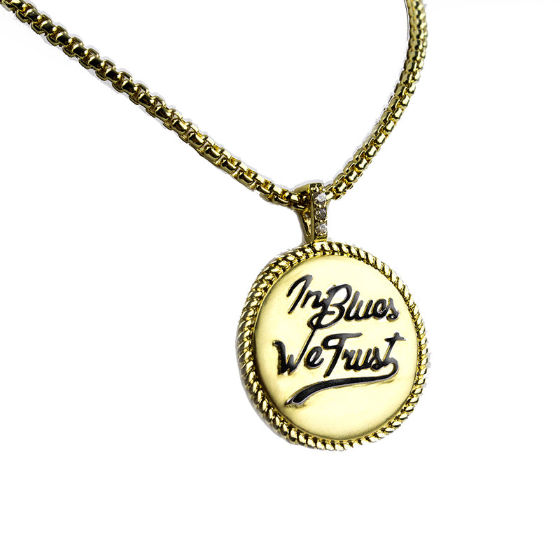 In Blues We Trust  Trifecta 2-Tone Matte Necklace - 20"